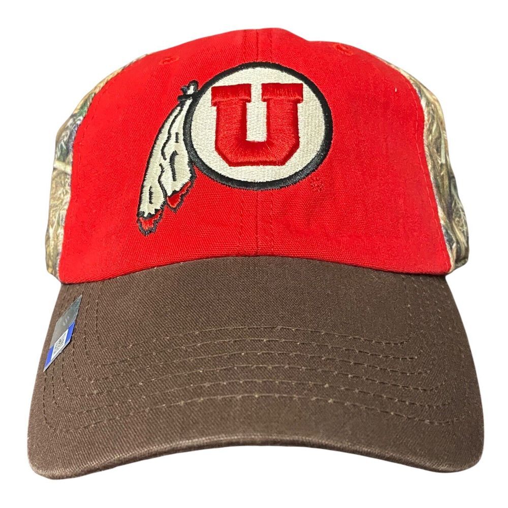 University Of Utah Utes Football Mossy Oak Strapback Adjustable Dad Hat